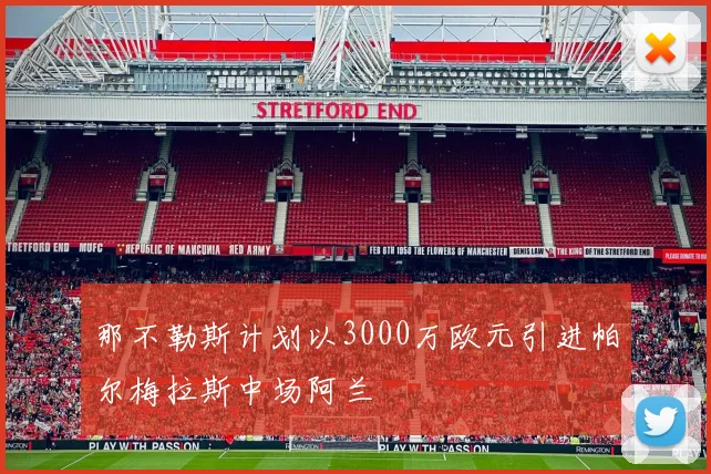 那不勒斯计划以3000万欧元引进帕尔梅拉斯中场阿兰